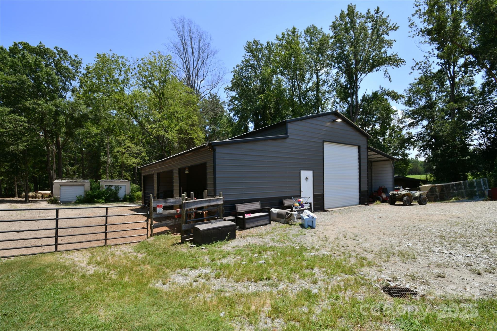 265 St Matthew Church Road Salisbury, NC 28146 - Photo 34 of 42 a view of a backyard with a sitting area