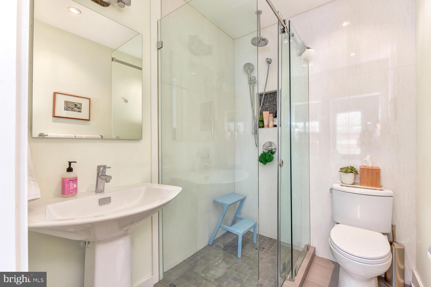 1017 7th Street Northeast Washington, DC 20002 - Photo 18 of 52 Master Bath with Spa Shower w Glass Enclosure