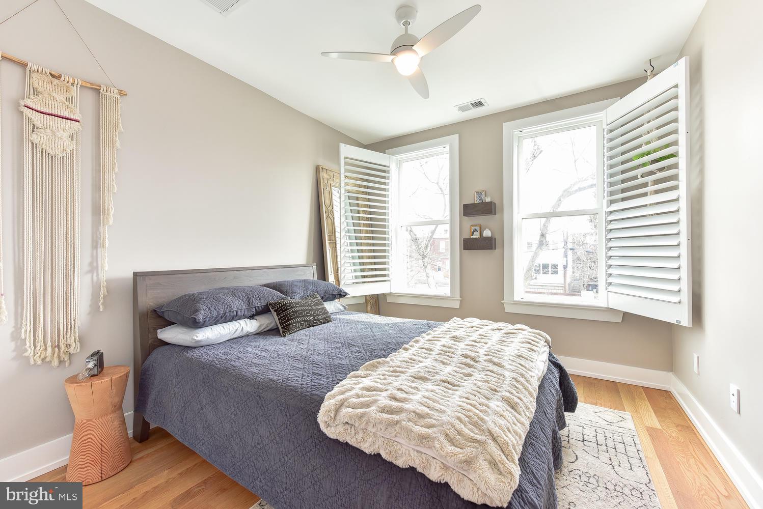 1017 7th Street Northeast Washington, DC 20002 - Photo 21 of 52 Large Second Bedroom Overlooking Back Garden