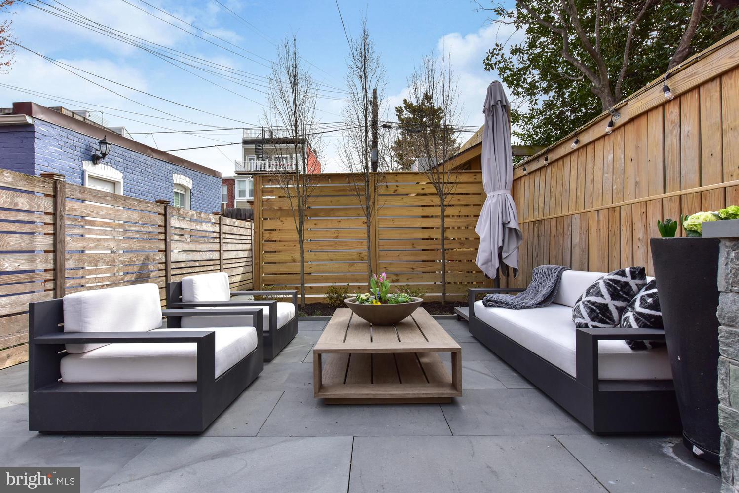1017 7th Street Northeast Washington, DC 20002 - Photo 35 of 52 Timber Parking Screen w Trio of European Hornbeams