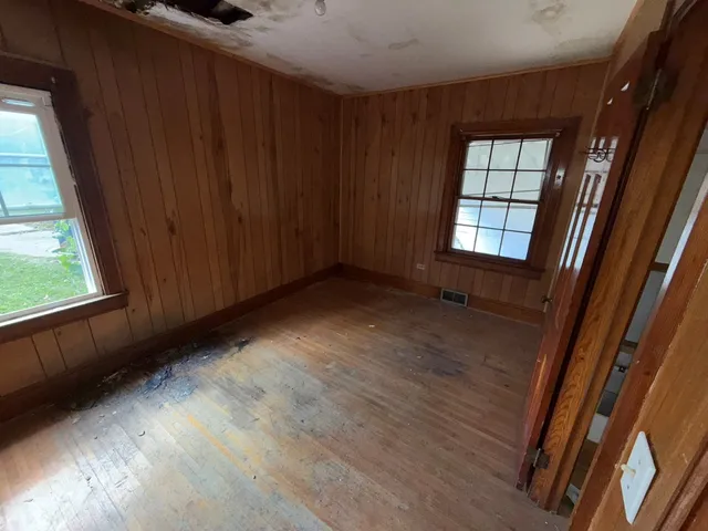 wooden floor in an empty room