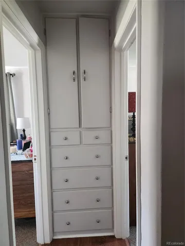 a view of a closet