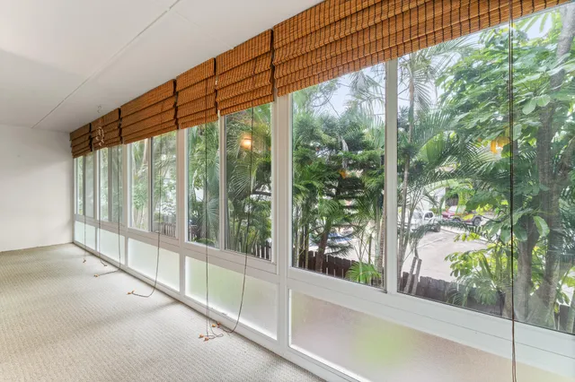 a view of an outdoor space and balcony