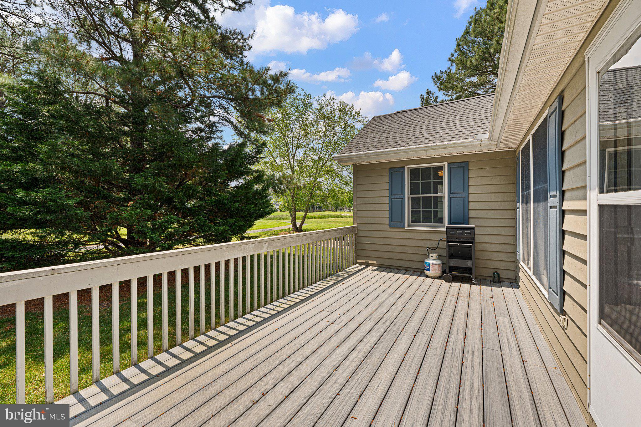 485 Bethany Loop Bethany Beach, DE 19930 - Photo 5 of 40 a view of backyard with a deck and wooden floor