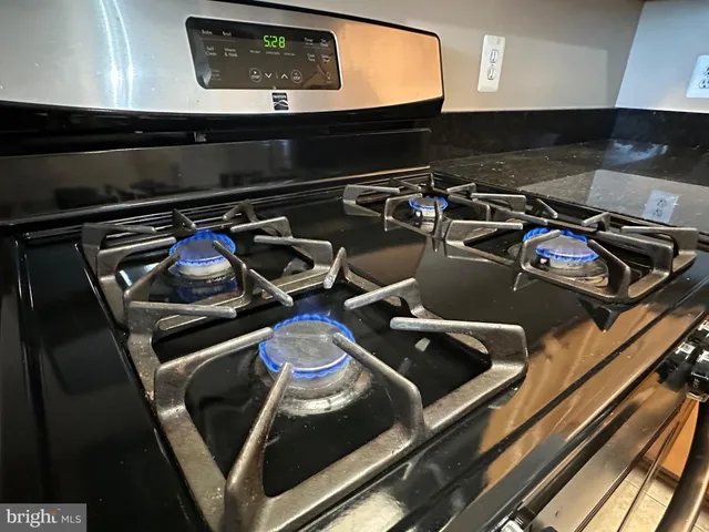 a close up of a fireplace