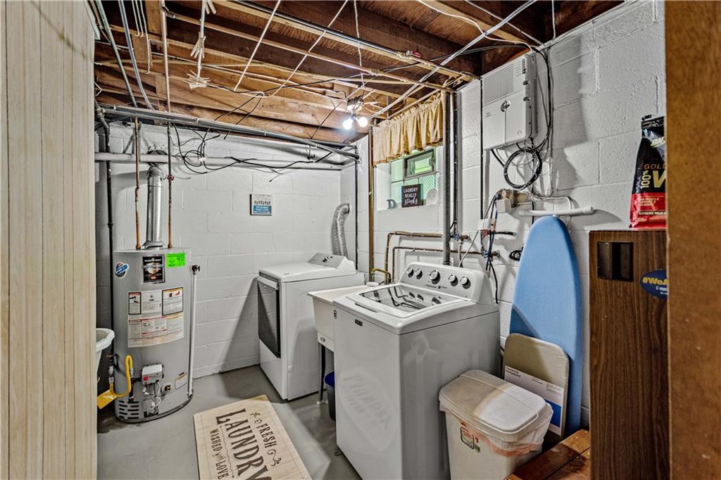 1230 Round Top Street Pittsburgh, PA 15205 - Photo 18 of 28 a utility room with dryer washer and a sink
