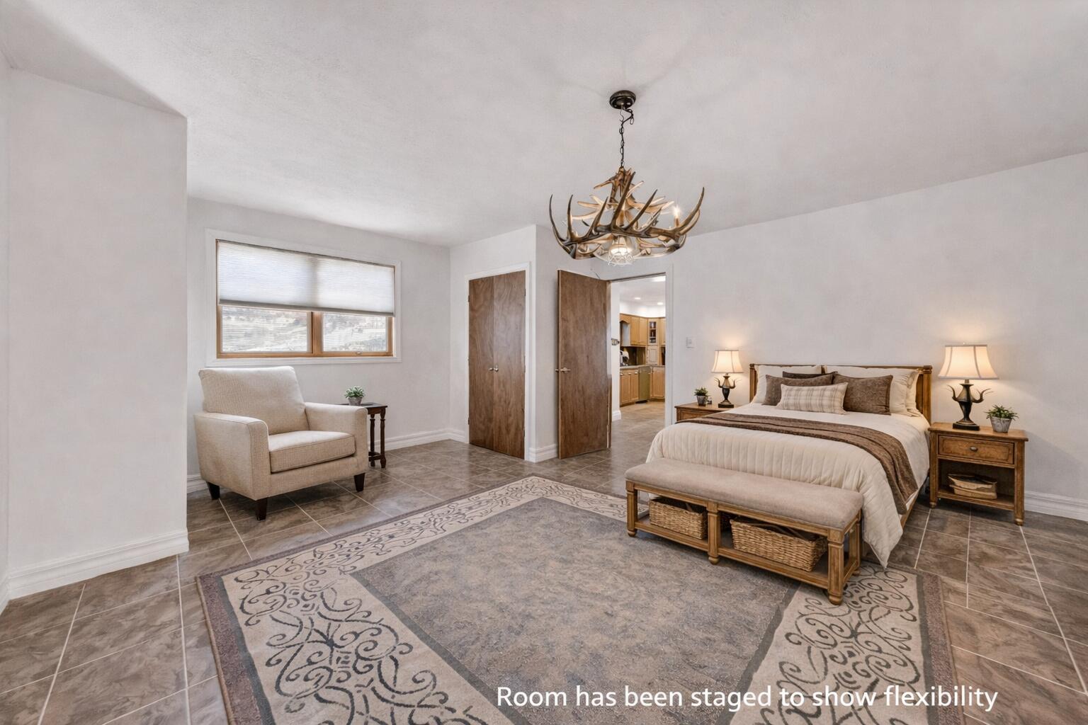 290 Winding Way Union Hall, VA 24176 - Photo 24 of 50 a spacious bedroom with a bed and a couch