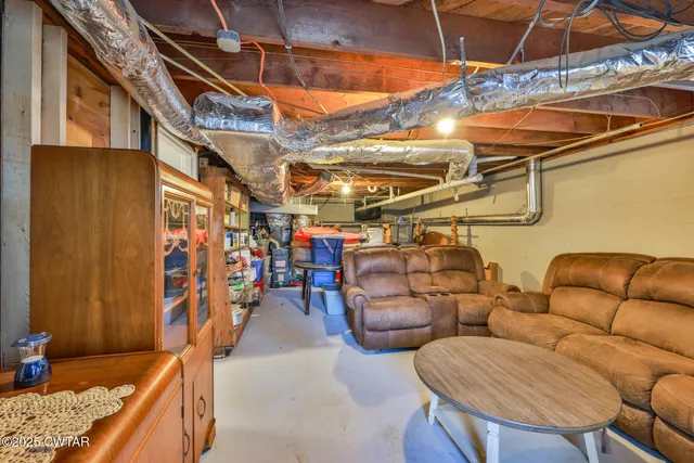 a view of outdoor living space with seating