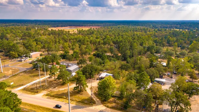 a view of lake with city
