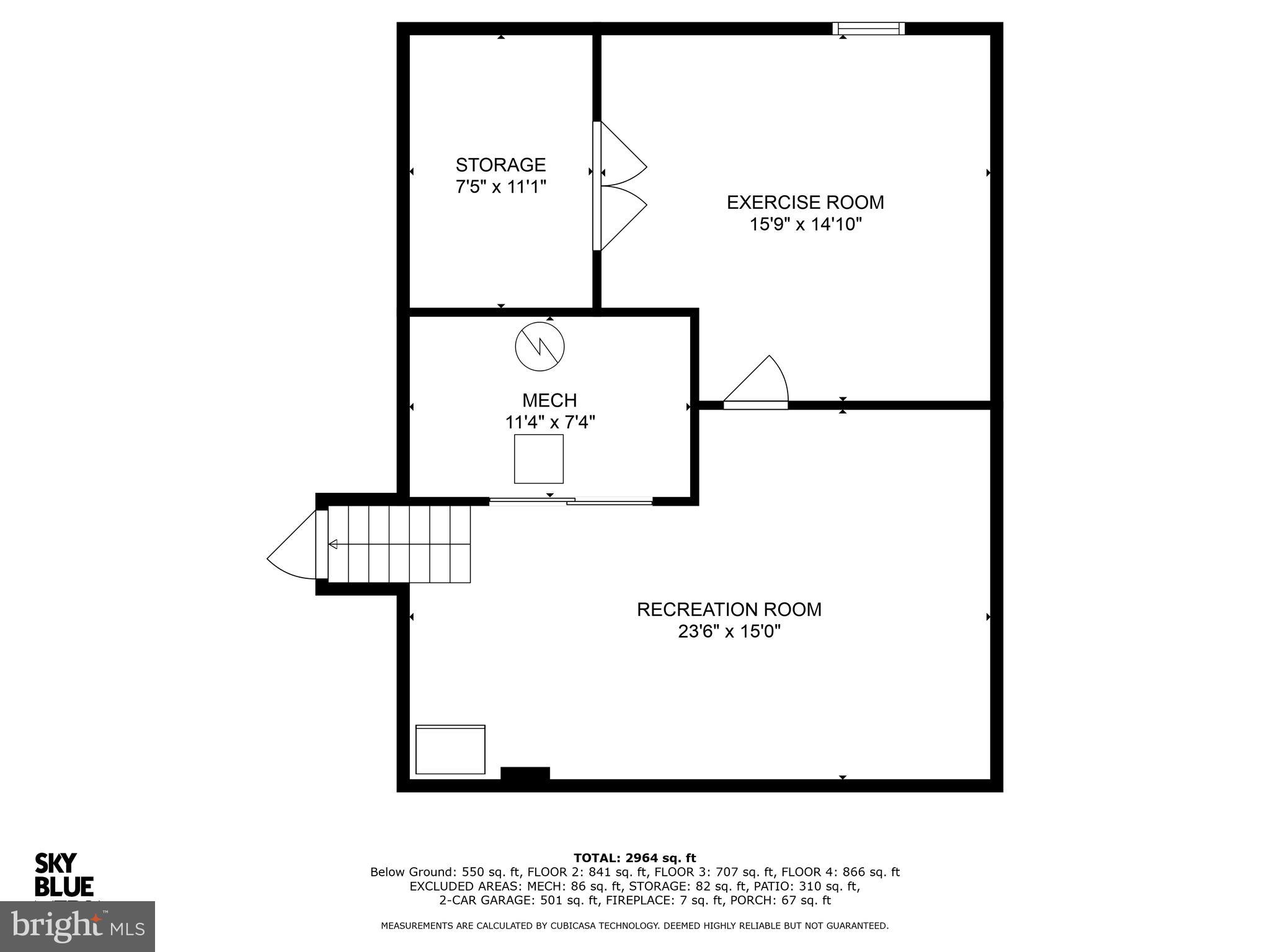 12010 Trotter Lane Reston, VA 20191 - Photo 78 of 79 Lower Level 2 - Floor Plan