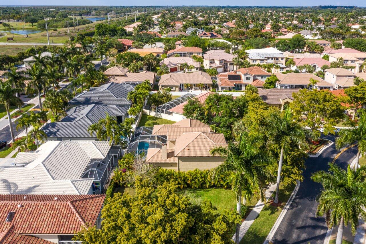 10921 Haydn Drive Boca Raton, FL 33498 - Photo 41 of 45 an aerial view of residential houses with outdoor space