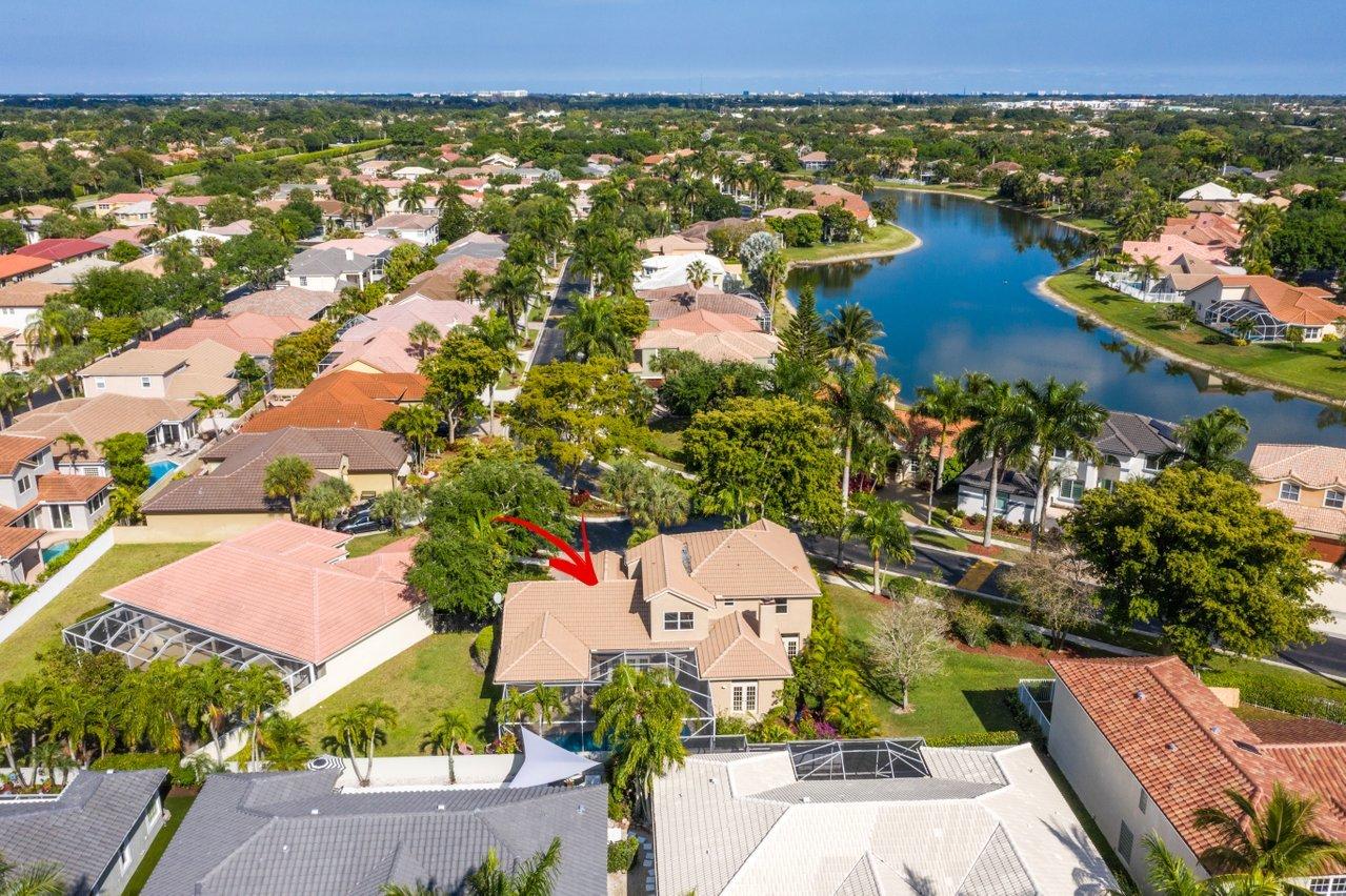 10921 Haydn Drive Boca Raton, FL 33498 - Photo 44 of 45 an aerial view of residential houses with outdoor space