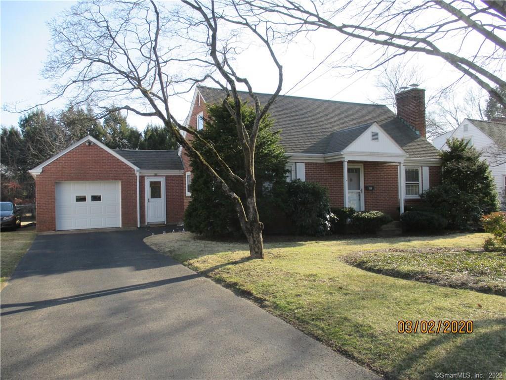 80 Ripley Road Glastonbury, CT 06033 - Photo 1 of 1 Brick cape with one car garage, paved driveway