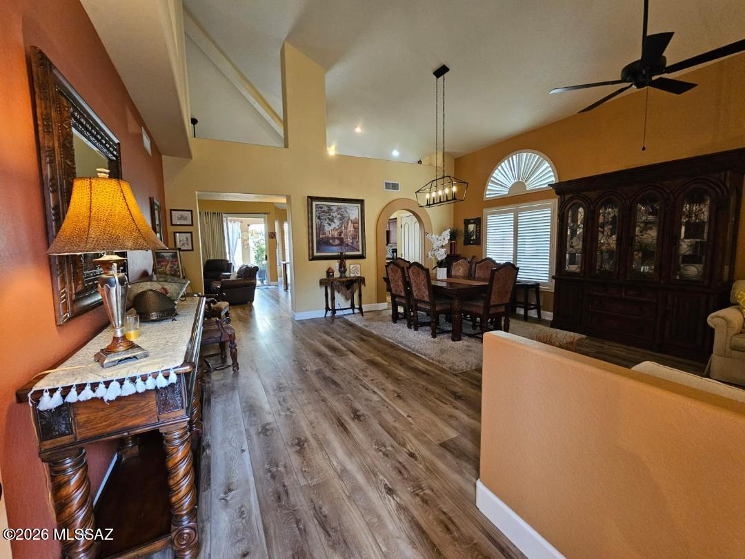 3130 West Star Ranch Trail Tucson, AZ 85742 - Photo 5 of 44 a view of a living room and dining room