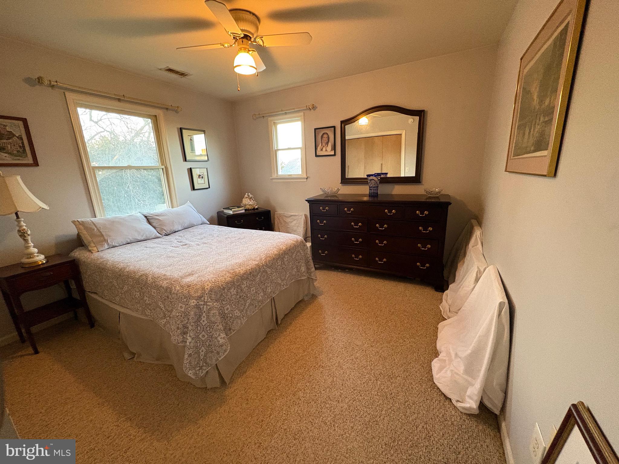 1-2 Harborview Road Lewes, DE 19958 - Photo 32 of 43 a bedroom with a bed and a mirror on dresser