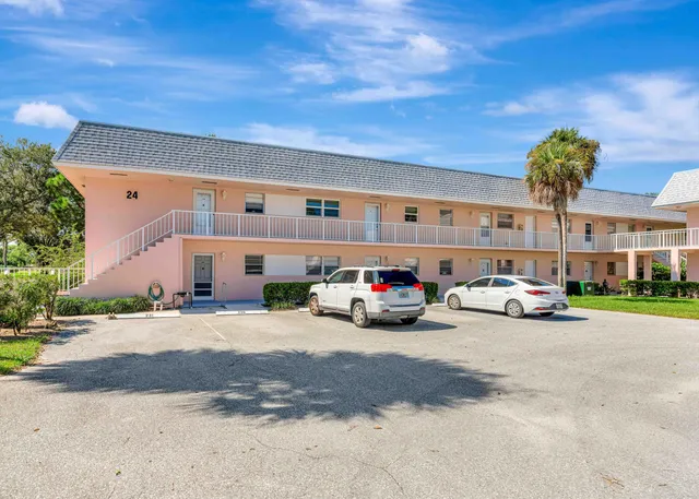 a car parked in front of a building