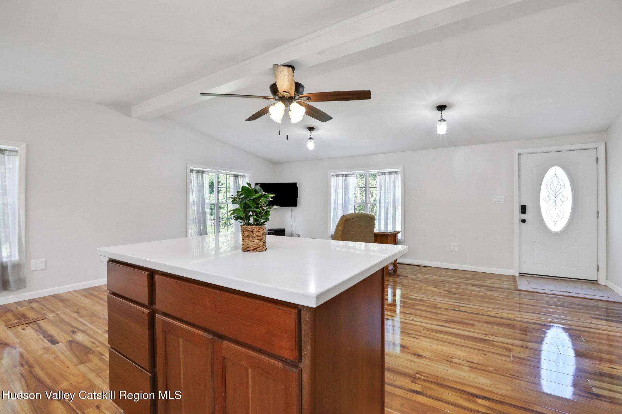 135 Patch Road Saugerties, NY 12477 - Photo 4 of 21 a view of kitchen island sink and wooden floor
