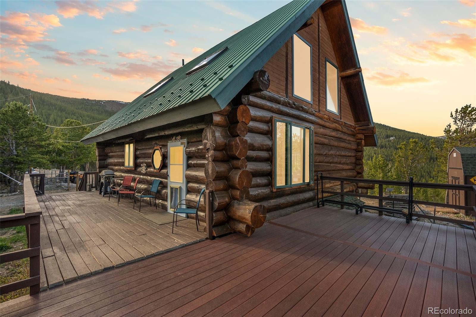 a view of a house with sitting area
