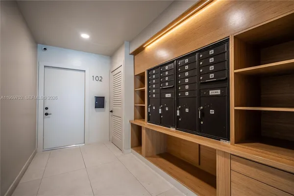 a view of a storage & utility room with washer and dryer