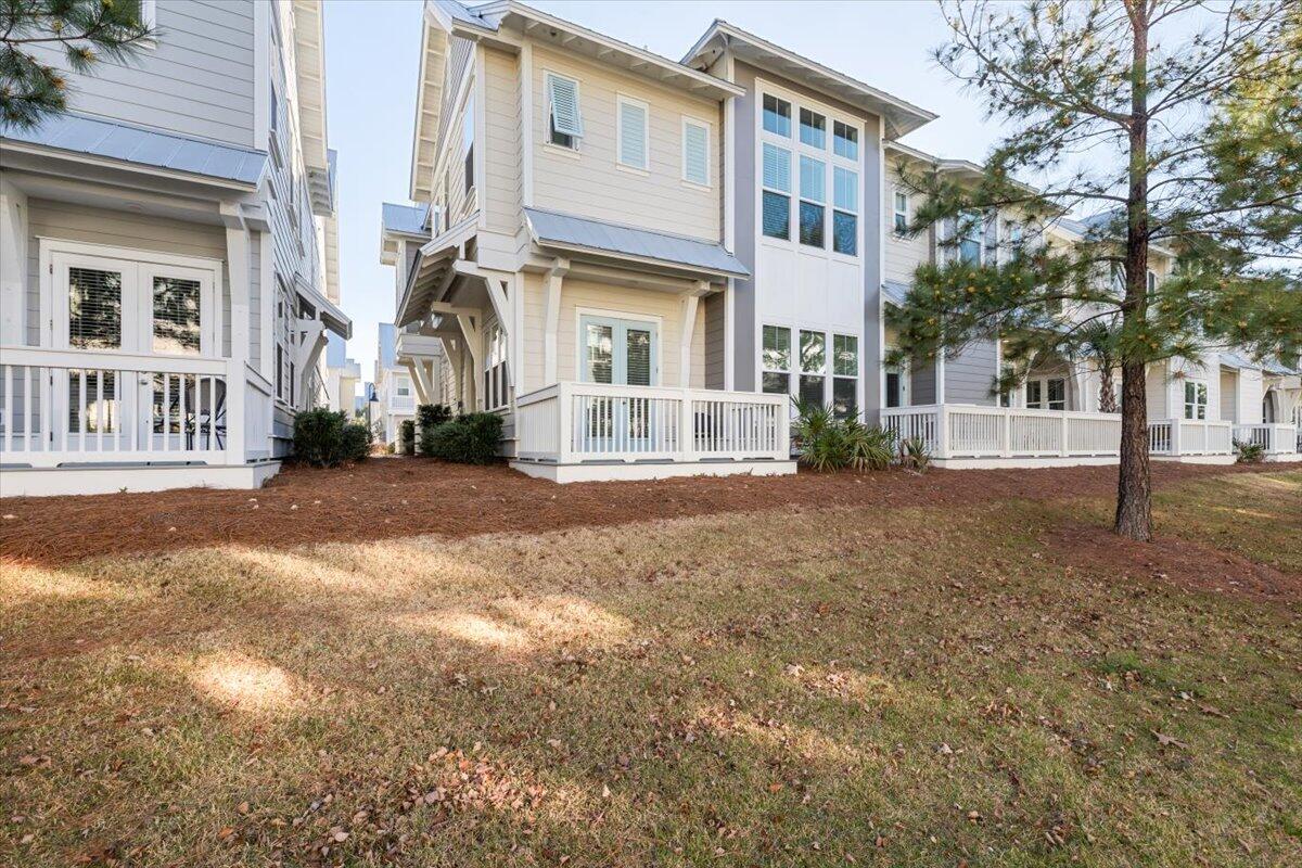 36 York Lane, Unit B Inlet Beach, FL 32461 - Photo 22 of 33 View of back of unit and deck