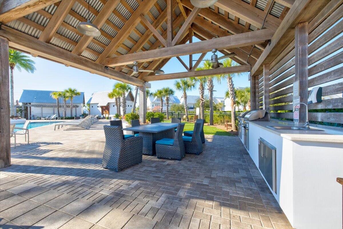 36 York Lane, Unit B Inlet Beach, FL 32461 - Photo 27 of 33 Community pool grill area
