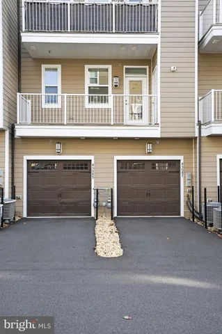 a view of a building from a balcony