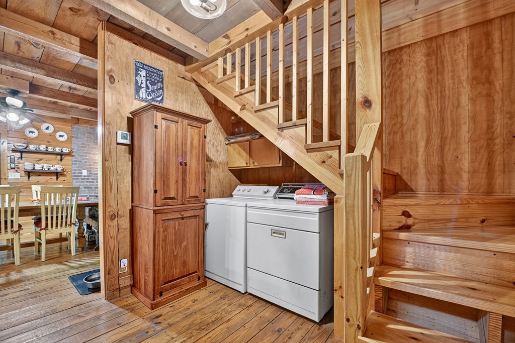 1431 Cashes Valley Lane Cherry Log, GA 30522 - Photo 45 of 57 a view of entryway with wooden floor and stairs