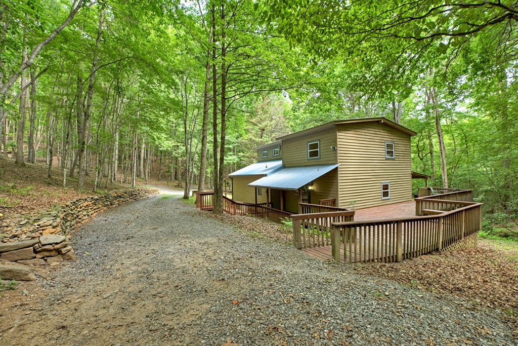 1431 Cashes Valley Lane Cherry Log, GA 30522 - Photo 6 of 57 a view of a small house with a yard and furniture