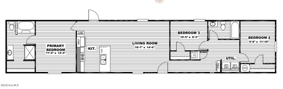 233 Meadow Drive Rich Square, NC 27869 - Photo 12 of 12 2022 TRU 16'x76' Floorplan