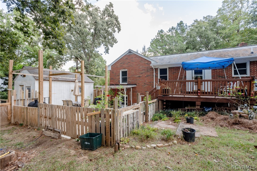 3160 Mountclair Road Chester, VA 23831 - Photo 46 of 50 a view of house with wooden deck and furniture