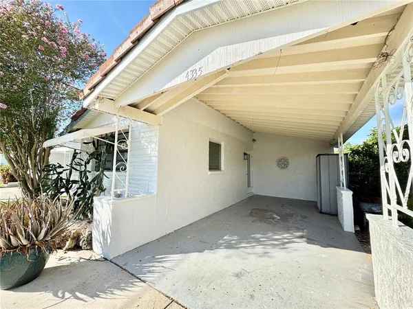 a view of a porch