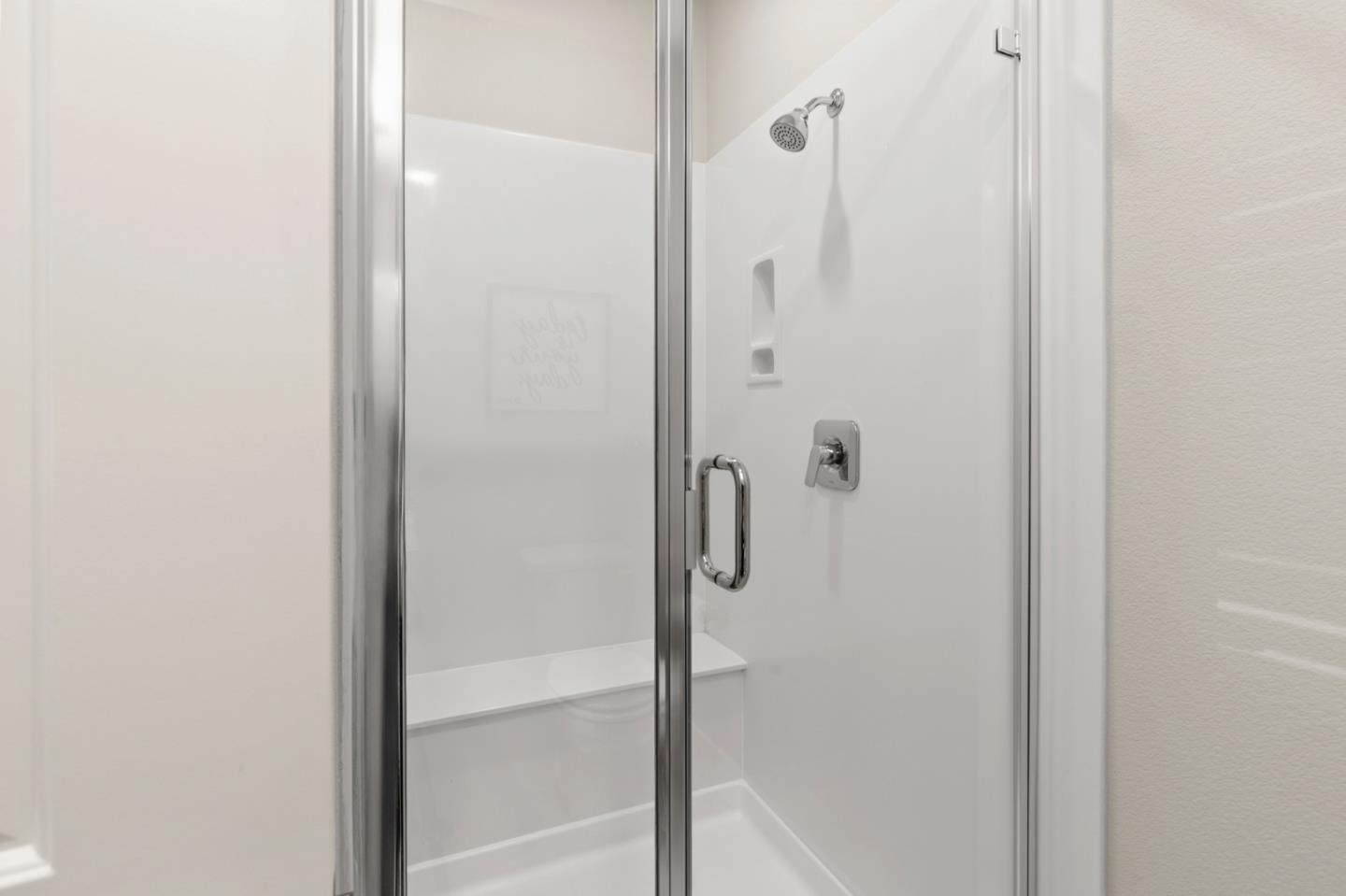 875 Cotati Terrace, Unit 3 Sunnyvale, CA 94085 - Photo 29 of 36 a bathroom with a glass shower door
