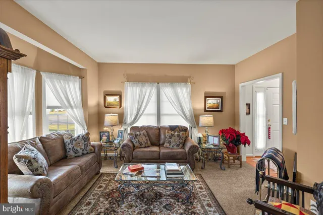 a room with furniture and a window