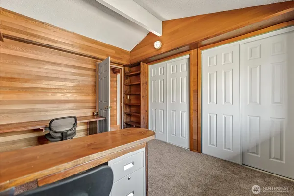 a view of a storage and utility room