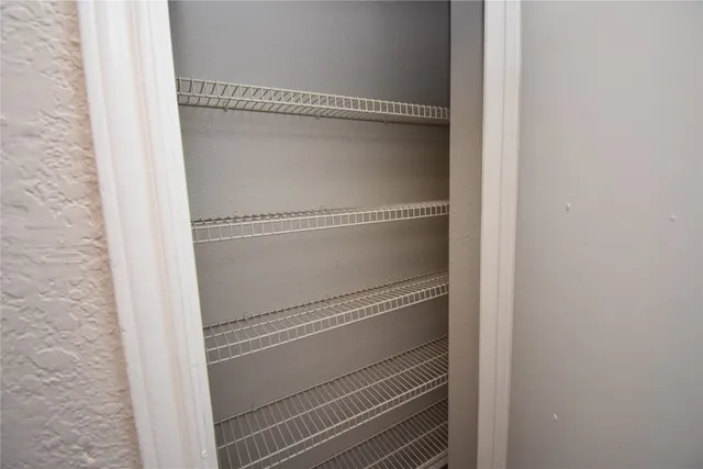 a close view of closet