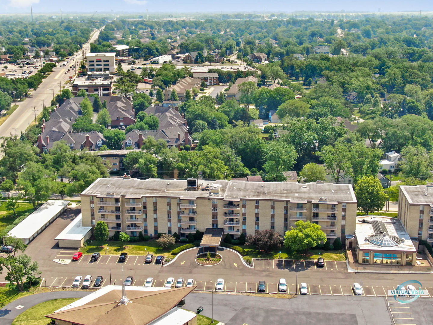 100 West Butterfield Road, Unit 210 Elmhurst, IL 60126 - Photo 13 of 27 an aerial view of a house with a garden