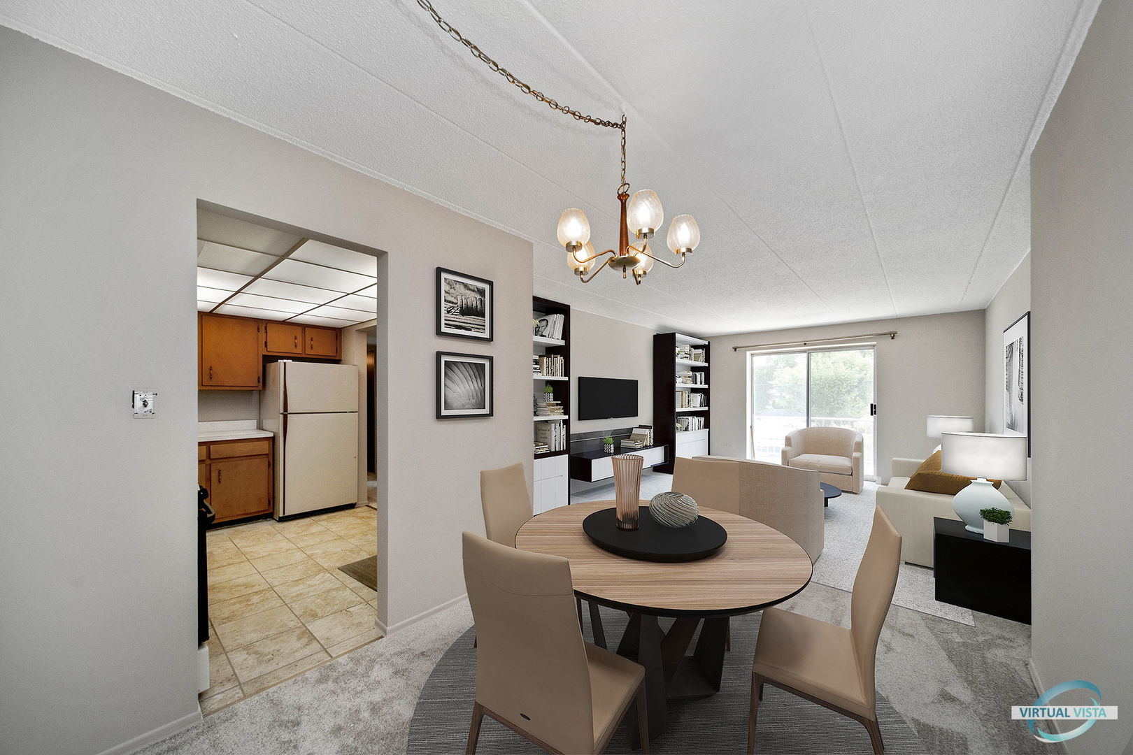 100 West Butterfield Road, Unit 210 Elmhurst, IL 60126 - Photo 3 of 27 a view of a dining room with furniture and wooden floor