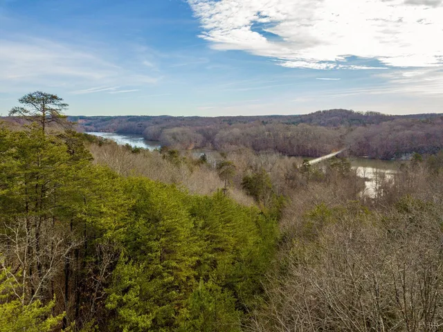 a view of lake with mountain