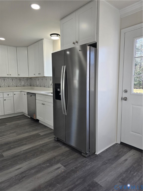 12084 Red Pine Road Ruther Glen, VA 22546 - Photo 12 of 49 Kitchen with stainless steel refrigerator with ice