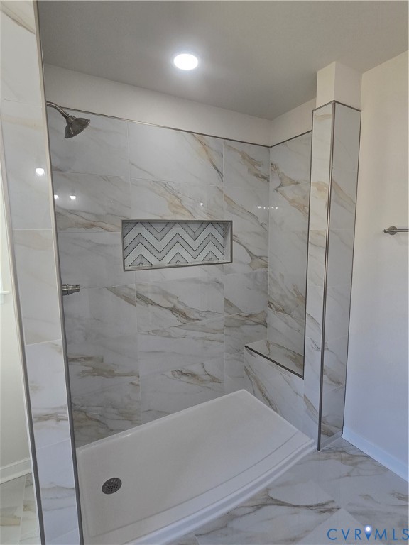 12084 Red Pine Road Ruther Glen, VA 22546 - Photo 25 of 49 Full bath featuring light marble finish floors and