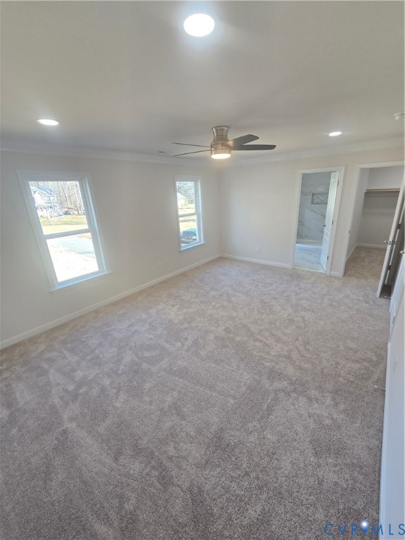 12084 Red Pine Road Ruther Glen, VA 22546 - Photo 30 of 49 Carpeted spare room featuring recessed lighting an