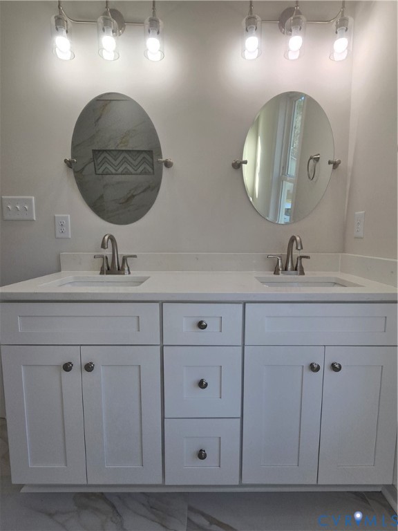 12084 Red Pine Road Ruther Glen, VA 22546 - Photo 36 of 49 Full bath featuring light marble finish flooring a