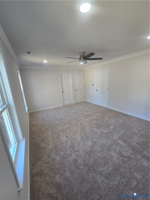 12084 Red Pine Road Ruther Glen, VA 22546 - Photo 41 of 49 Unfurnished bedroom featuring crown molding, carpe