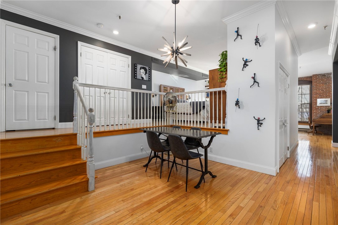 555 South Main Street, Unit 212 Providence, RI 02903 - Photo 9 of 25 A separate dining area is able to accommodate larger dining sets.