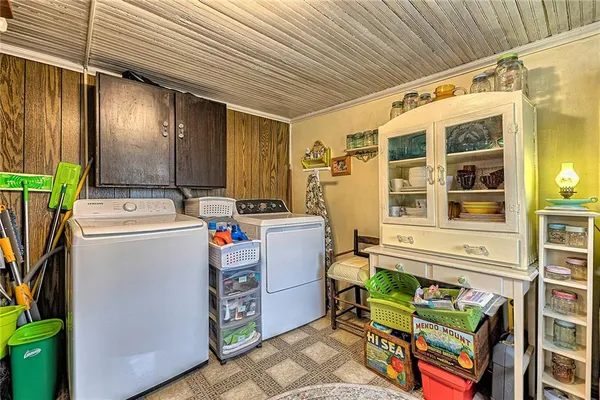 a view of storage and utility room
