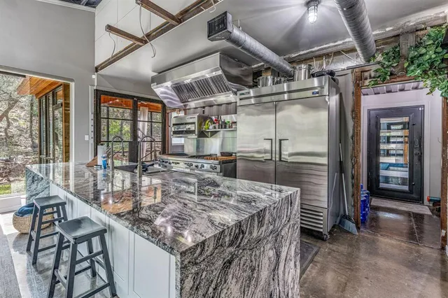 a backyard of a house