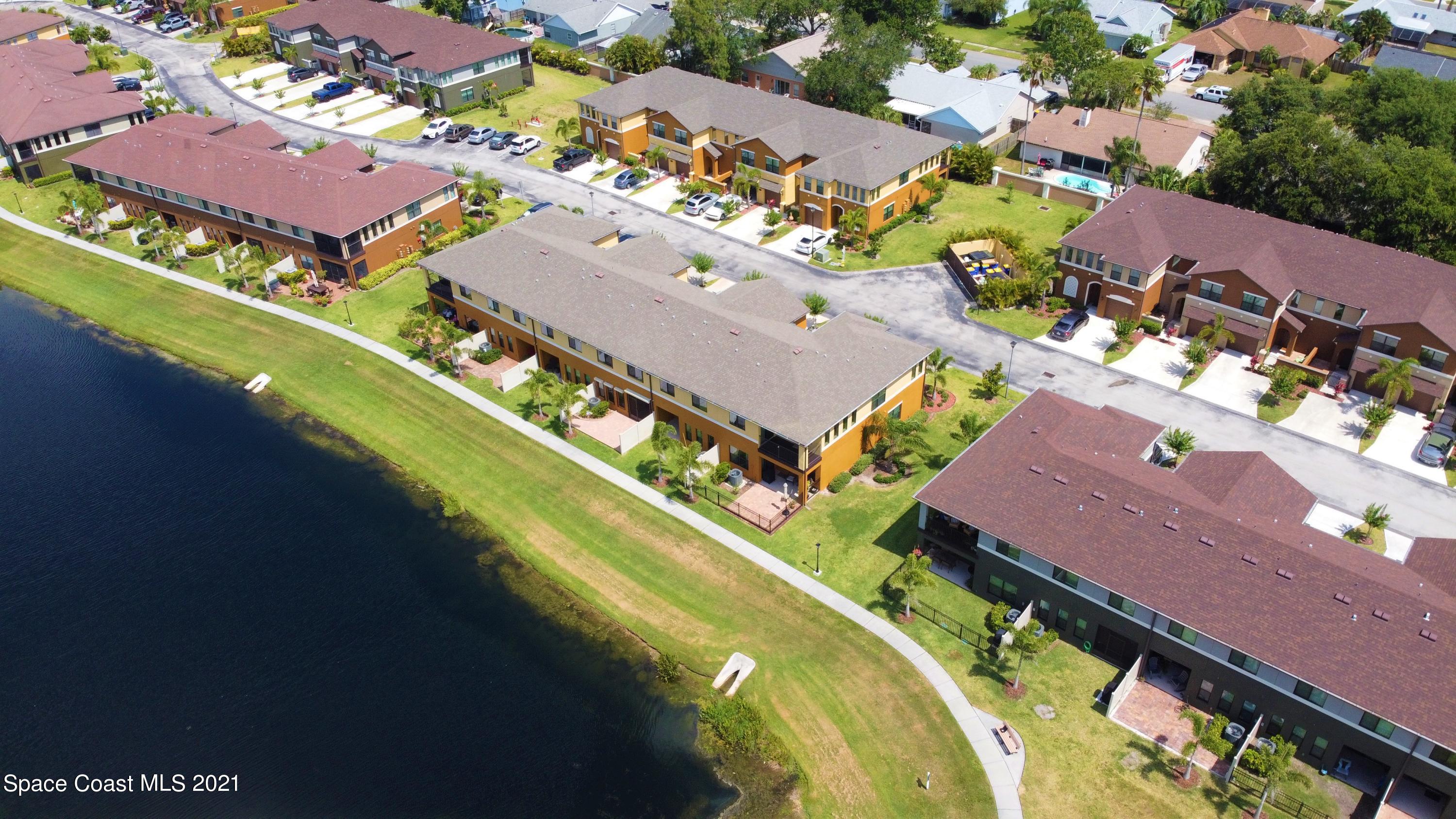 1420 Lara Circle, Unit 101 Rockledge, FL 32955 - Photo 27 of 28 Drone Back