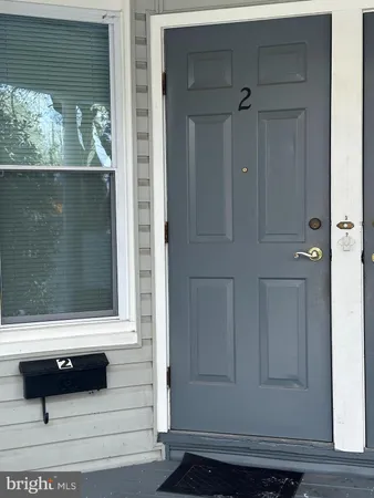 a view of front door of house