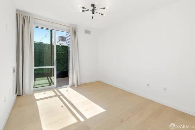 a view of an empty room