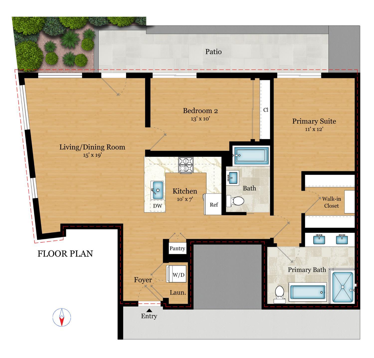 1 Stanyan Street, Unit 24 San Francisco, CA 94118 - Photo 40 of 51 view of a wall with a large window